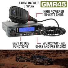 Load image into Gallery viewer, Radio Kit Lite - Rugged GMR45 Waterproof GMRS Mobile Radio W/Stealth Antenna
