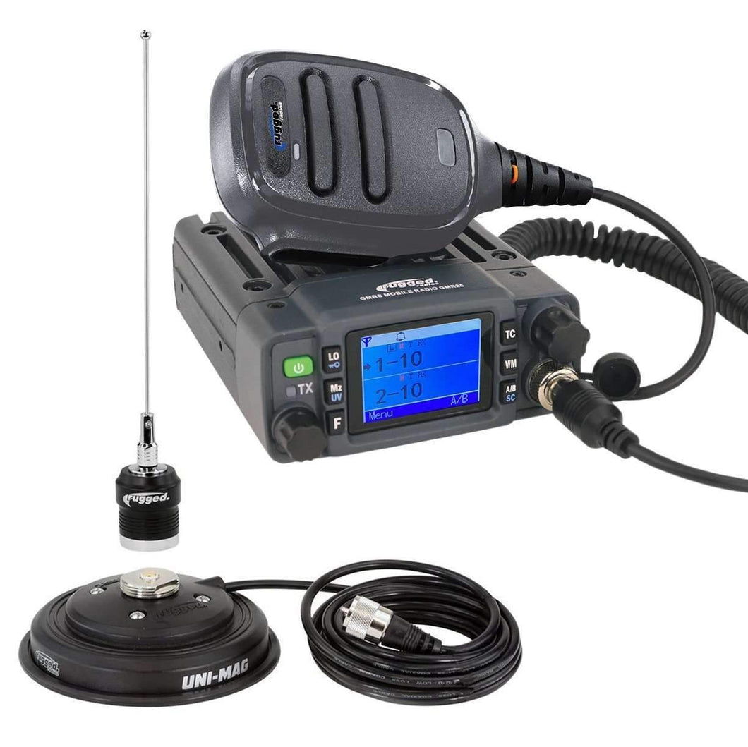 Radio Kit - Rugged GMR25 Waterproof GMRS Mobile Radio W/Antenna